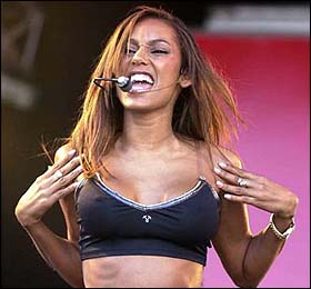 Melanie B Goes Scary Spice For Emma! Click here for a larger image